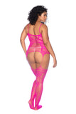 Mapale Curvy Aria Fishnet Body Stocking Lingerie (#1105X)