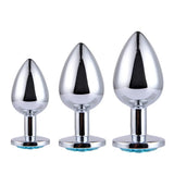 Stainless Steel Anal Plug - Aqua