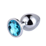 Stainless Steel Anal Plug - Aqua