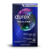 Durex Prolong Condoms | Delay Lubricant for Longer-Lasting Performance