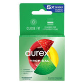 Durex Tropical Condoms | Flavored Variety Pack for Fun, Fruity Play