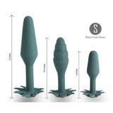 Doobies POT Leaf Anal Trainer Silicone Set - 3 Sizes 420 Series