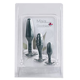 Doobies POT Leaf Anal Trainer Silicone Set - 3 Sizes 420 Series