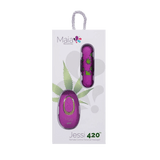 Mini vibrador tipo bala con control remoto Maia Jessi | 10 funciones, resistente al agua