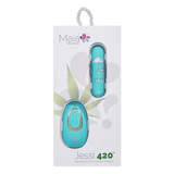 Mini vibrador tipo bala con control remoto Maia Jessi | 10 funciones, resistente al agua