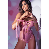 Mapale Blush Reverie Fishnet Bodysuit Lingerie (#1126)