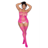 Mapale Curvy Aria Fishnet Body Stocking Lingerie (#1105X)