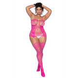 Mapale Curvy Aria Fishnet Body Stocking Lingerie (#1105X)