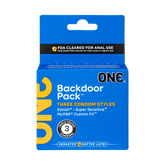 ONE Backdoor Condoms | Extra Lubricated, Stronger Latex & Designed for Anal Comfort
