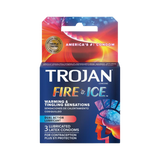 Trojan Fire & Ice Condoms | Warming & Tingling Dual-Action Sensation