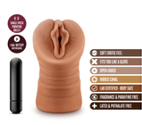 M For Men By Blush® | Sofia Realistic Mocha Vibrating Masturbator / Stroker - PURE ENVY, LLC®