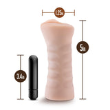 M For Men By Blush® | Rain Realistic Vanilla Vibrating Masturbator / Stroker - PURE ENVY, LLC®