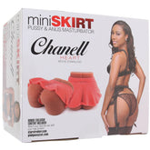 Chanell Heart Mini Skirt Pussy & Anus Masturbator | Dual-Entry Realistic Male Stroker With Tight Textured Tunnels