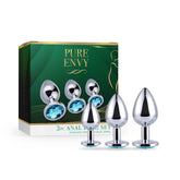Stainless Steel Anal Plug - Aqua