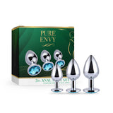 Stainless Steel Anal Plug - Aqua