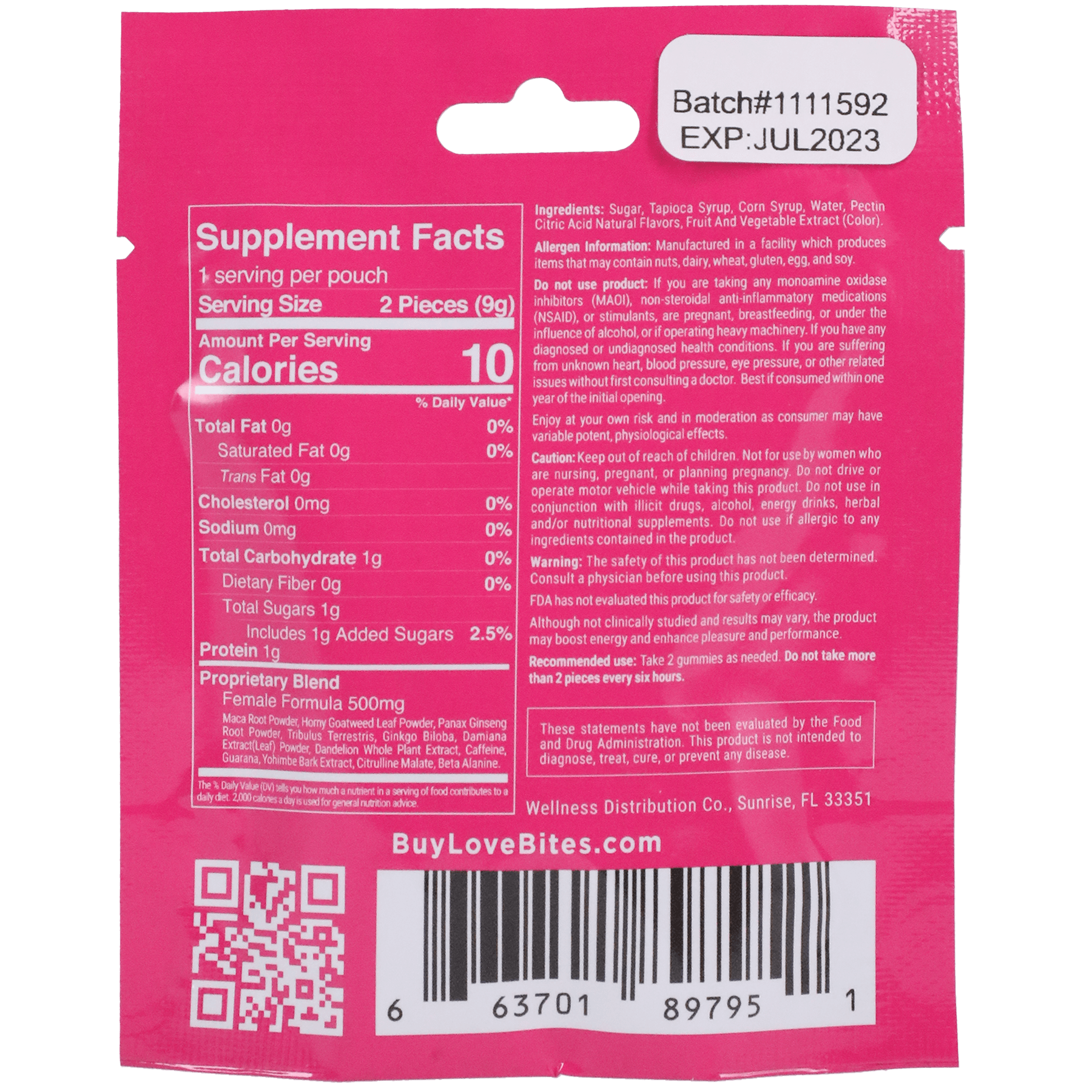 Love Bites® | Female Sensual Gummies - 2 pack