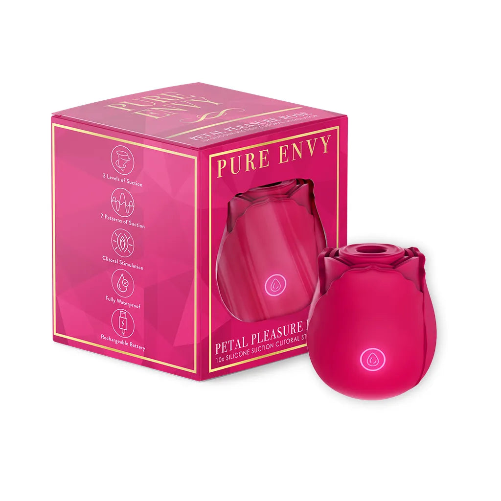 Petal Pleasure Rose Toy Premium Clitoral Suction Vibrator & Oral Sex Simulator Petal Pleasure Rose Toy Premium Clitoral Suction Vibrator & Oral Sex Simulator