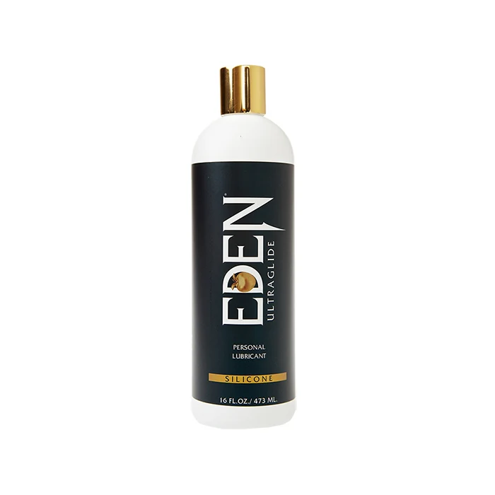 Eden UltraGlide 8 oz Clear Bottle | Premium 100% Silicone Personal Lubricant
