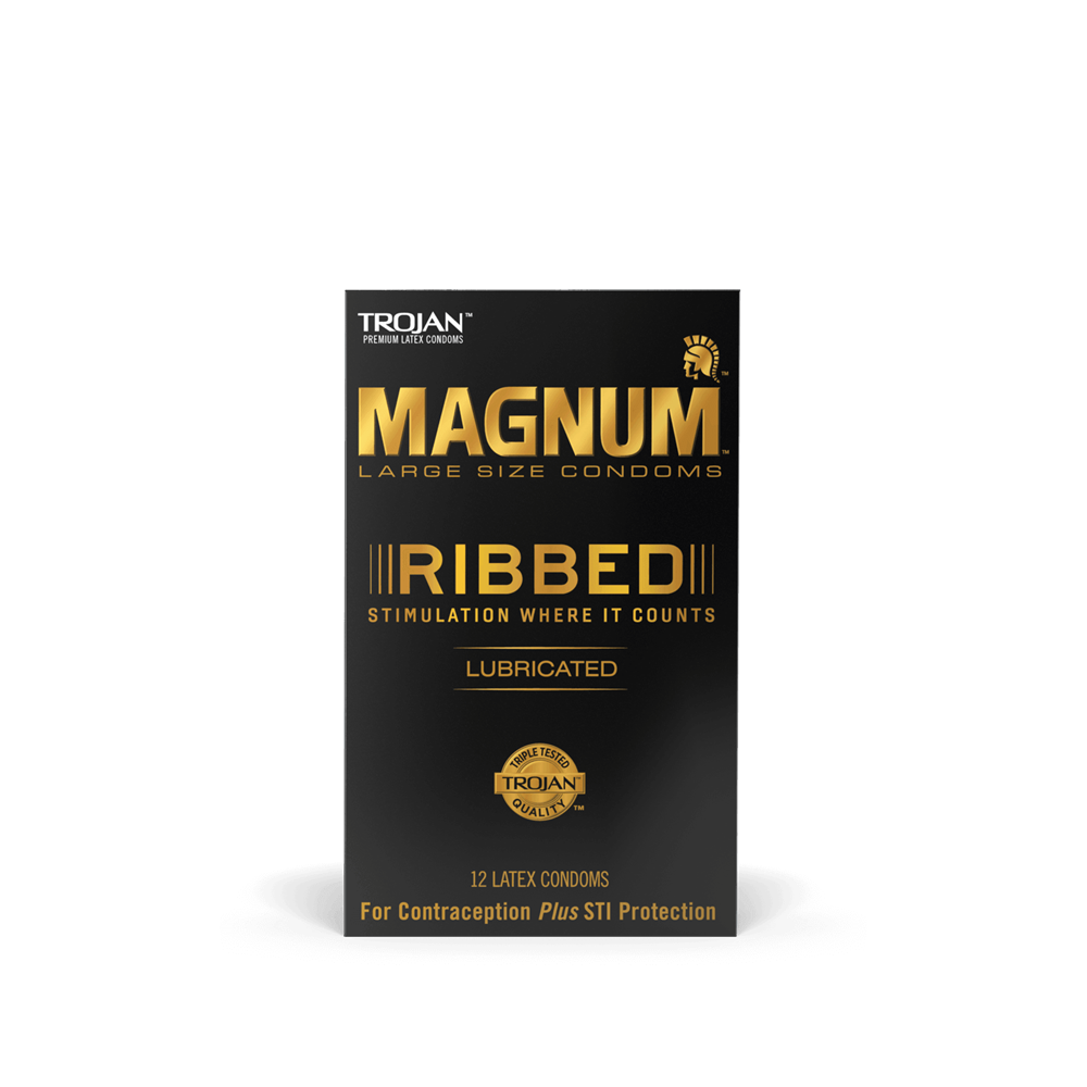 Magnum Ribbed Condoms | Larger Size, Deep Ribs & Enhanced Stimulation