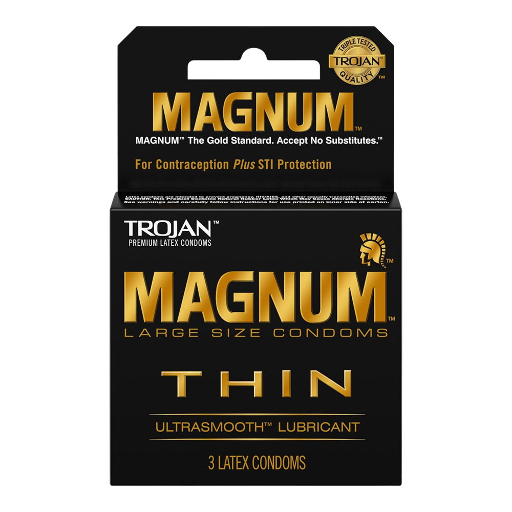 Magnum Thin Condoms | Larger Size, Ultra-Thin Latex & Enhanced Sensitivity