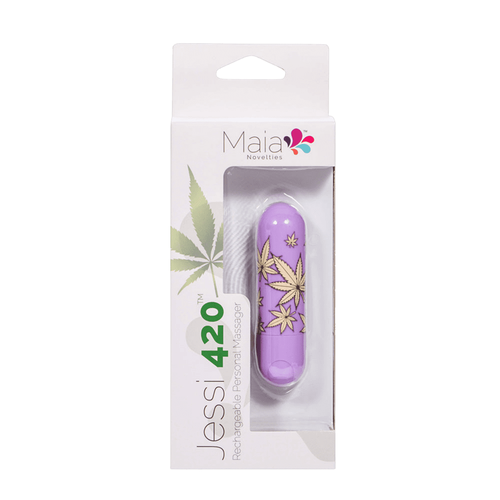 JESSI 420 VIOLET Rechargeable Super Charged Mini Bullet