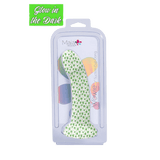 WOWIE 420 Series Glow in the Dark 7 Inch Weed Print Silicone Suction Cup Dong
