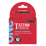 ONE Tattoo Touch Condoms | Ultra-Thin, Textured Art Condoms for Enhanced Pleasure