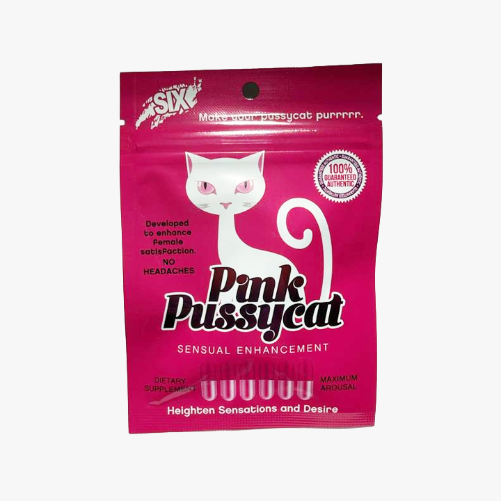 Paquete de 6 pastillas para mejorar la libido femenina Pink Pussycat | Potenciador de la libido femenina
