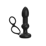 Thrusting Prostate Massager & Anal Vibrator – Wearable Dual Ring P-Spot Stimulator