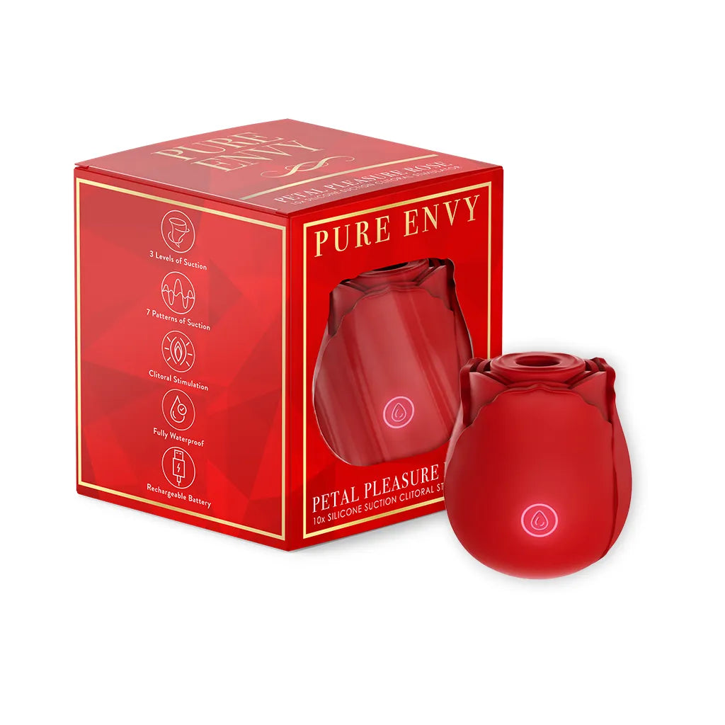 Petal Pleasure Rose Toy Premium Clitoral Suction Vibrator & Oral Sex Simulator Petal Pleasure Rose Toy Premium Clitoral Suction Vibrator & Oral Sex Simulator