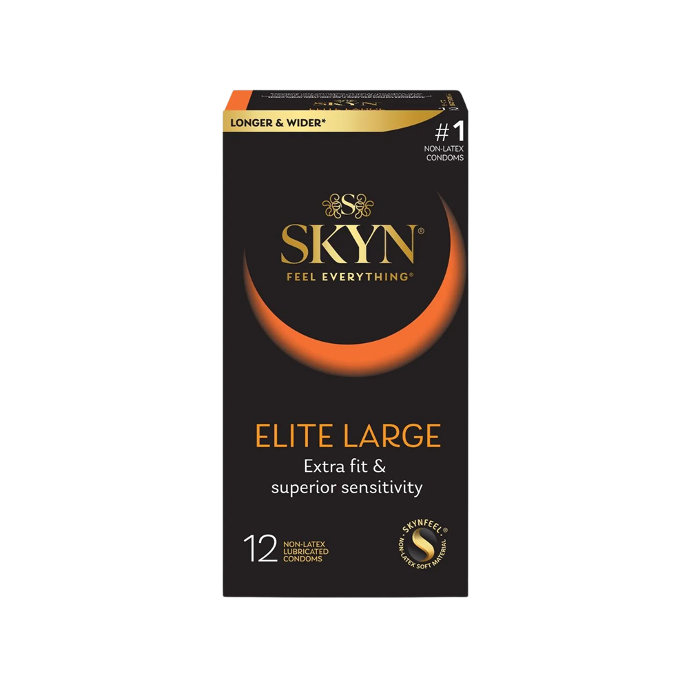 SKYN Elite Large Condoms | Non-Latex, Ultra-Soft & Larger Comfortable Fit