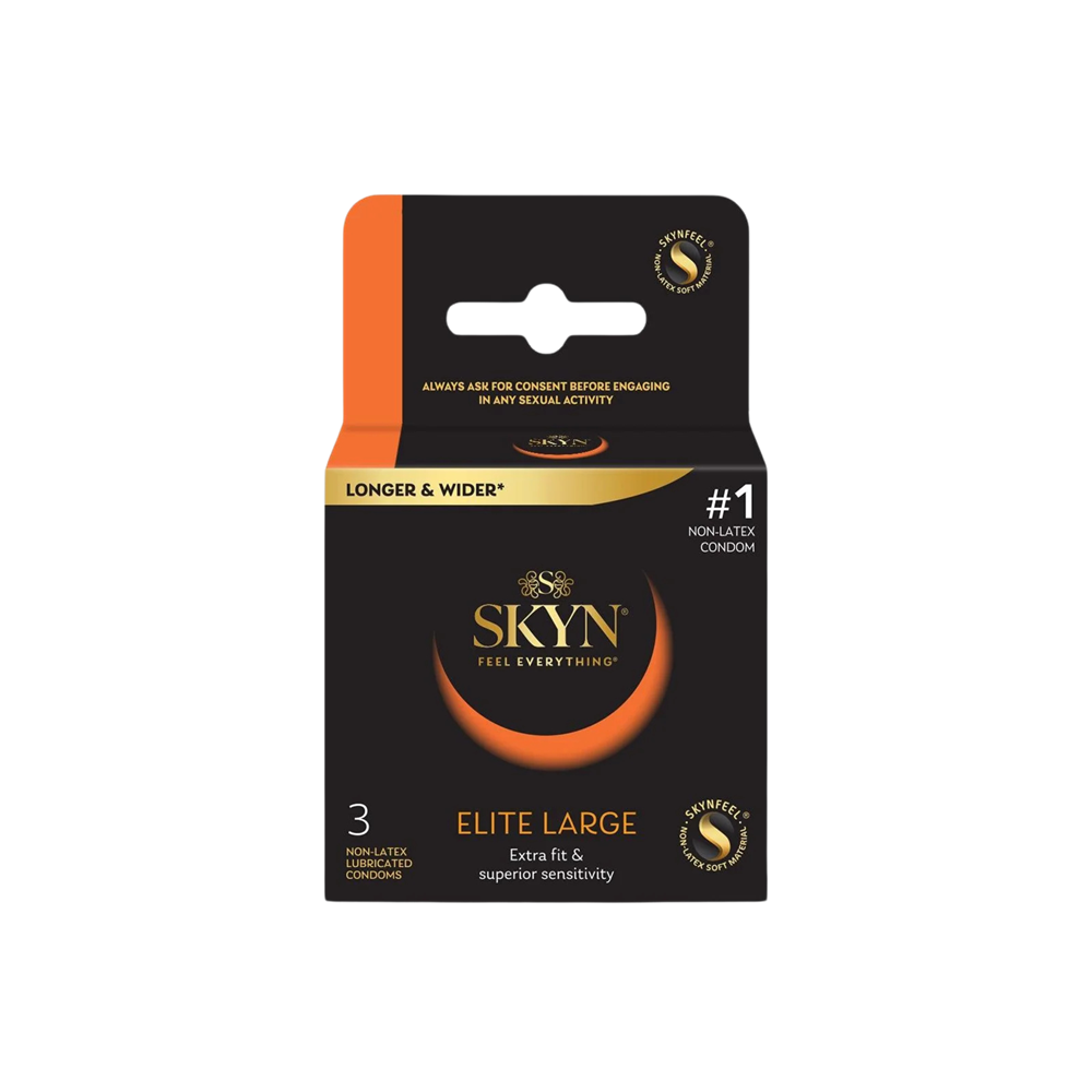 SKYN Elite Large Condoms | Non-Latex, Ultra-Soft & Larger Comfortable Fit