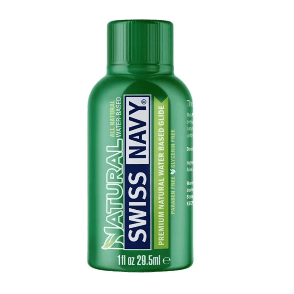 Swiss Navy Natural Lubricant | Clean, Gentle & Body-Safe Water-Based Glide