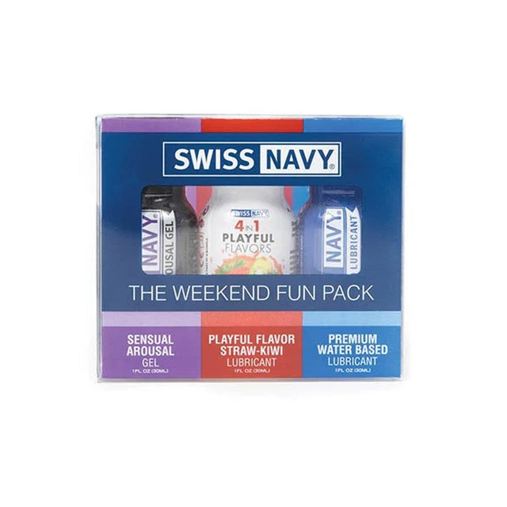 Swiss Navy Weekend Fun Pack | Travel-Ready Lubes & Enhancers for Couples