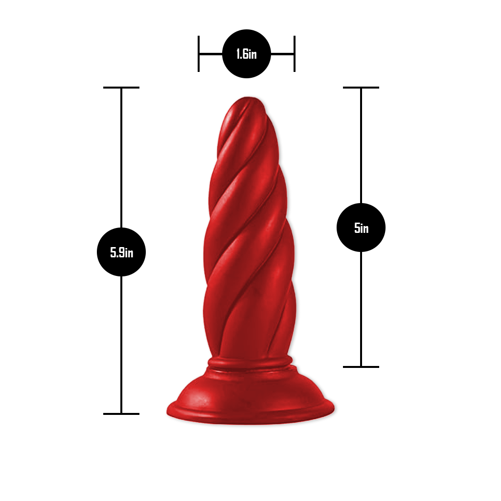 Super Swirl Textured Silicone Anal Plug for Spiraling Sensation Super Swirl Textured Silicone Anal Plug for Spiraling Sensation