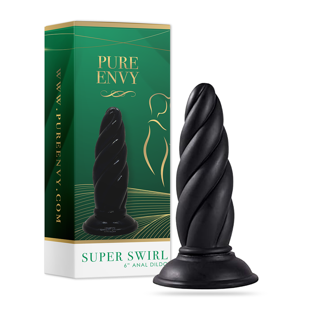 Super Swirl Textured Silicone Anal Plug for Spiraling Sensation Super Swirl Textured Silicone Anal Plug for Spiraling Sensation