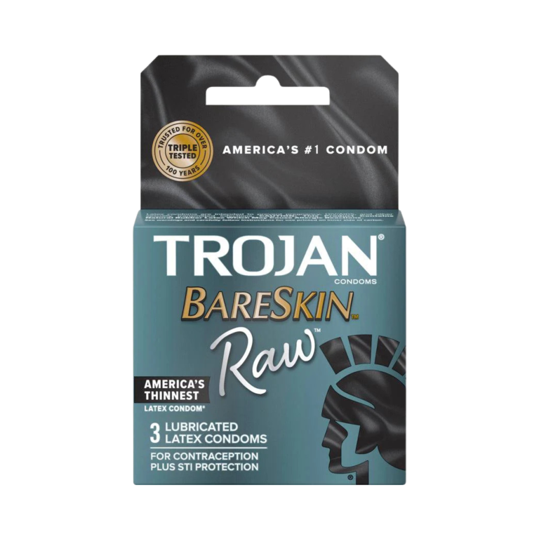 Trojan BareSkin Raw Condoms | Ultra Thin, Natural Feel, Enhanced Sensitivity