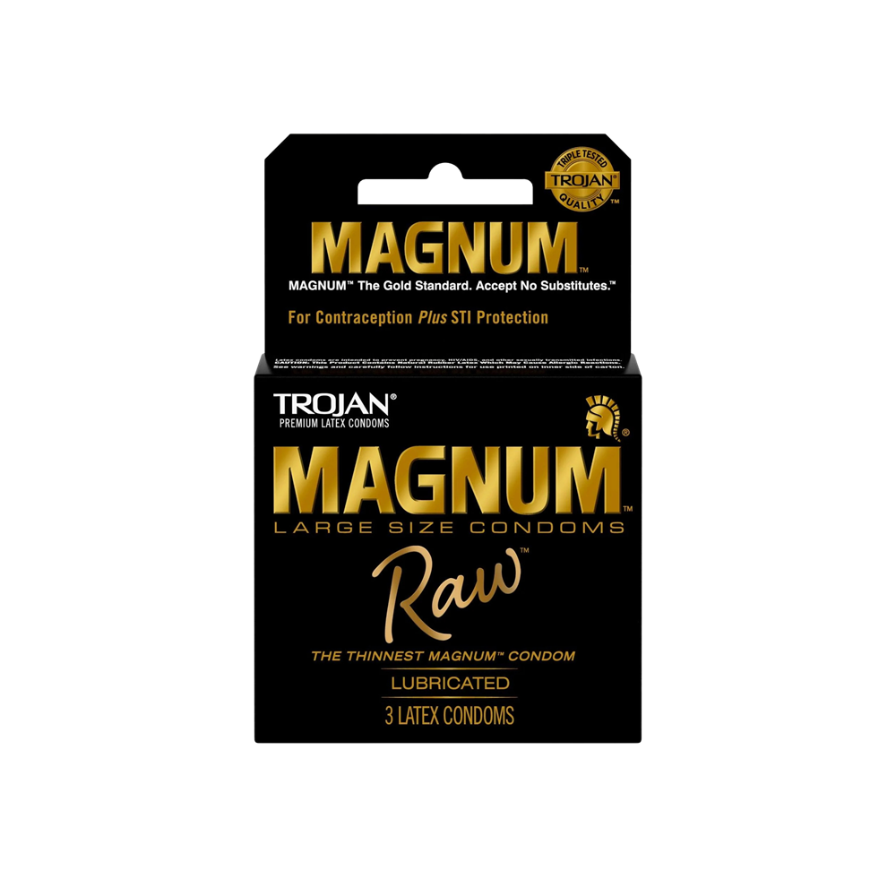 Trojan Magnum Raw Condoms | Larger Size, More Sensitivity, Natural Feel