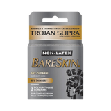 Trojan Supra BareSkin Non-Latex Condoms | Ultra Thin, Natural Feel & Latex-Free Protection