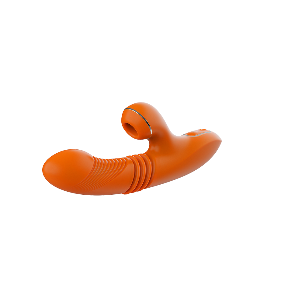 The Tiffany Pro-Thrust Suction Rabbit - Orange | PURE ENVY, LLC The Tiffany Pro-Thrust Suction Rabbit - Orange | PURE ENVY, LLC