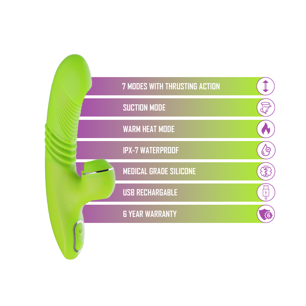 Tori - Heated Thrusting Rabbit G-Spot Vibrator