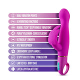 Aria By Blush® | Naughty AF: Clitoris Stimulator Plum Silicone Vibrator with Powerful RumboTech™ Technology