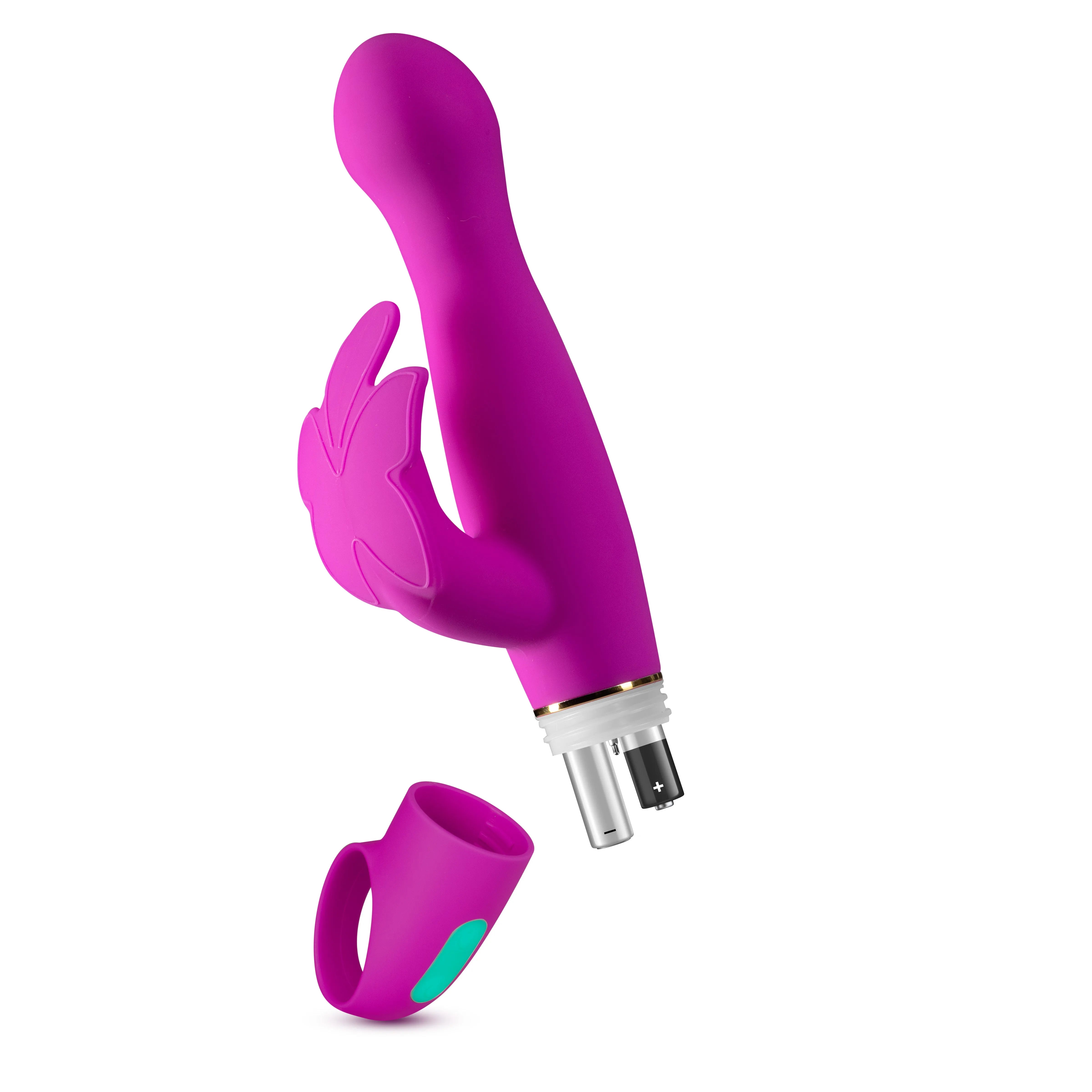 Aria By Blush® | Naughty AF: Clitoris Stimulator Plum Silicone Vibrator with Powerful RumboTech™ Technology