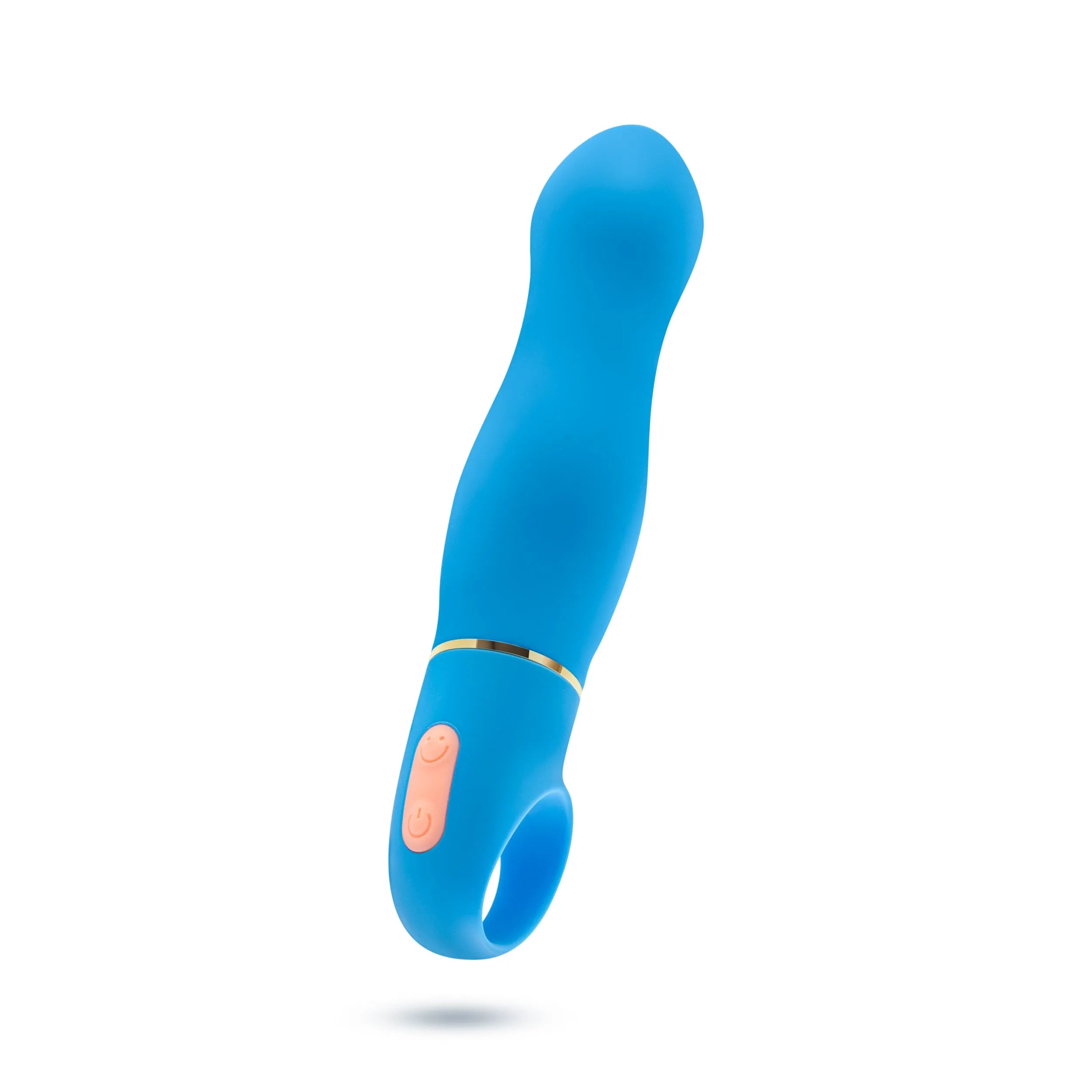Aria By Blush® | Excitante AF: Vibrador de silicona azul con estimulación mejorada del punto G y potente tecnología RumboTech™