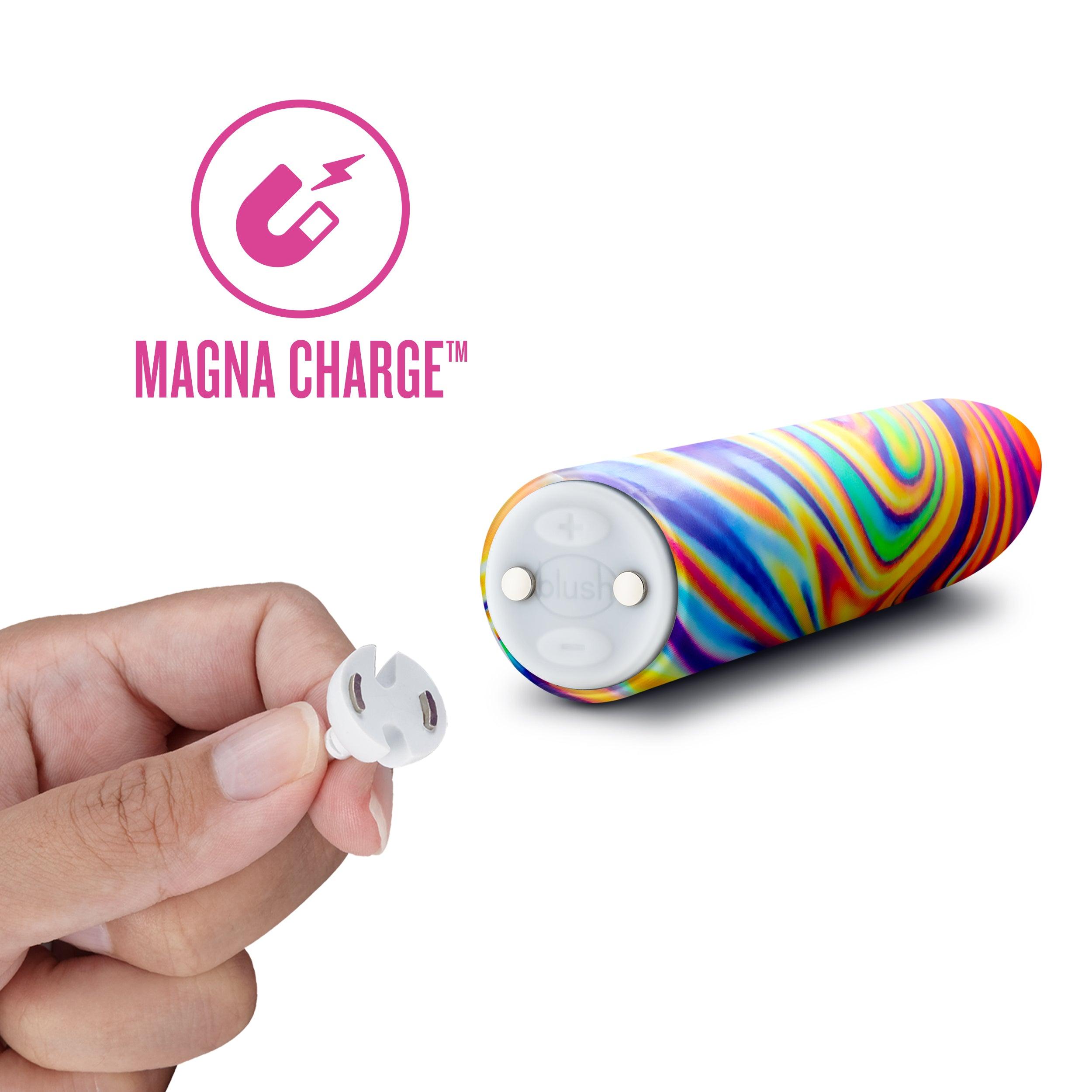 Limited Addiction By Blush® | Psyche Power Vibe Rainbow Vibrator with Powerful RumboTech™ Technology - PURE ENVY, LLC®