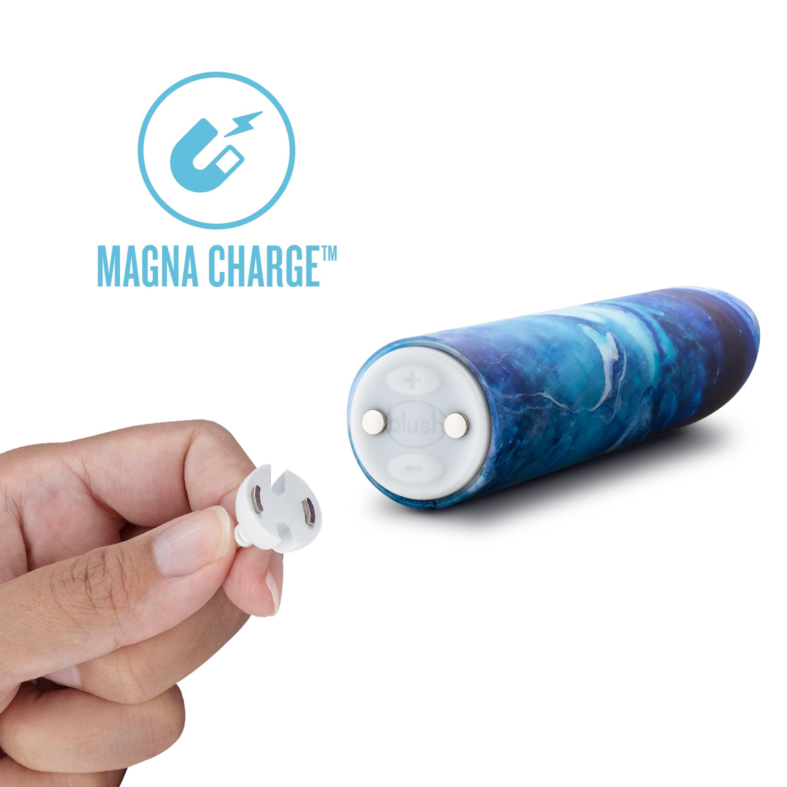 Limited Addiction By Blush® | Mesmerize Power Vibe Azure Vibrator with Powerful RumboTech™ Technology - PURE ENVY, LLC®
