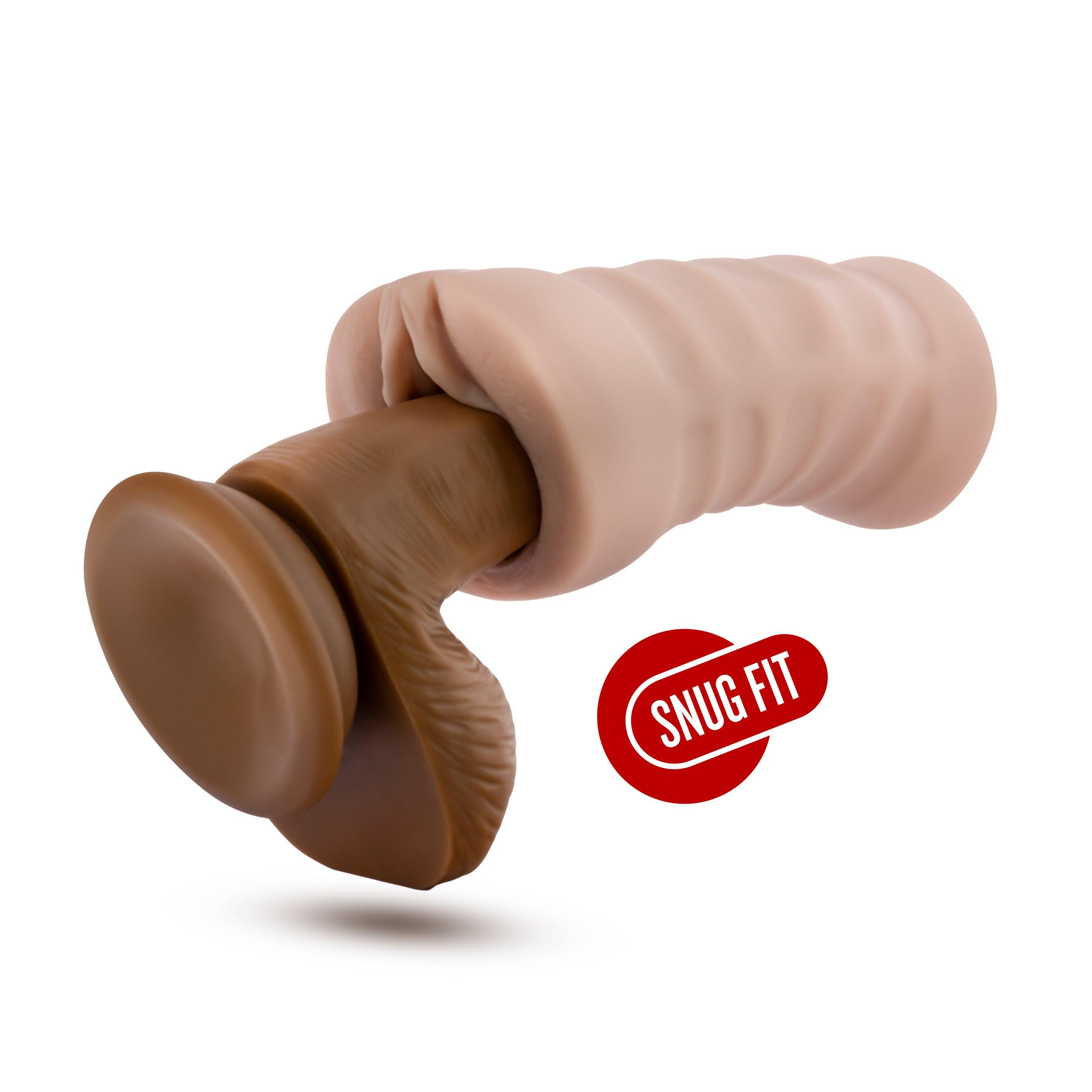 M For Men By Blush® | Rain Realistic Vanilla Vibrating Masturbator / Stroker - PURE ENVY, LLC®