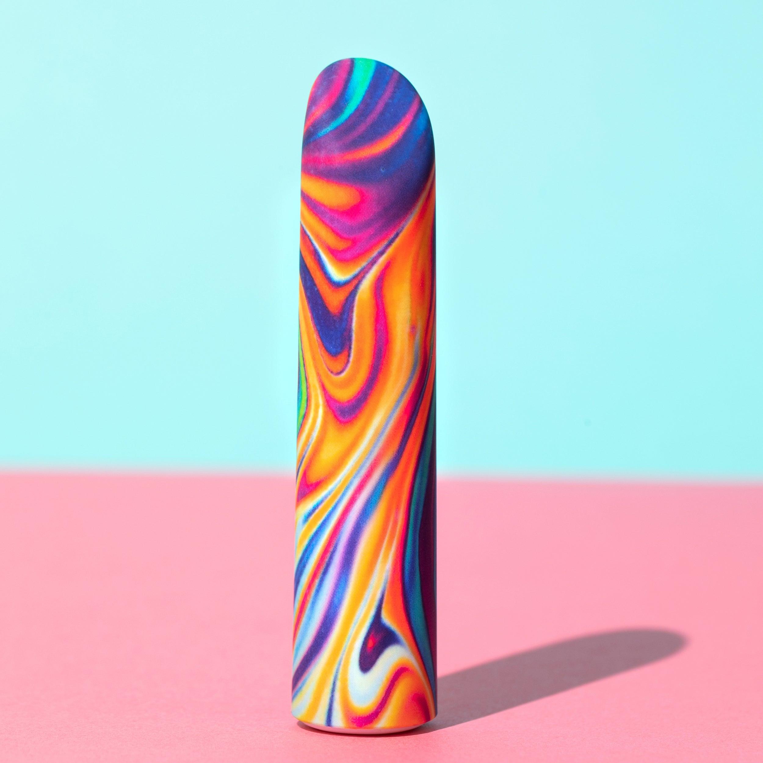 Limited Addiction By Blush® | Psyche Power Vibe Rainbow Vibrator with Powerful RumboTech™ Technology - PURE ENVY, LLC®