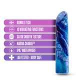 Limited Addiction By Blush® | Mesmerize Power Vibe Azure Vibrator with Powerful RumboTech™ Technology - PURE ENVY, LLC®