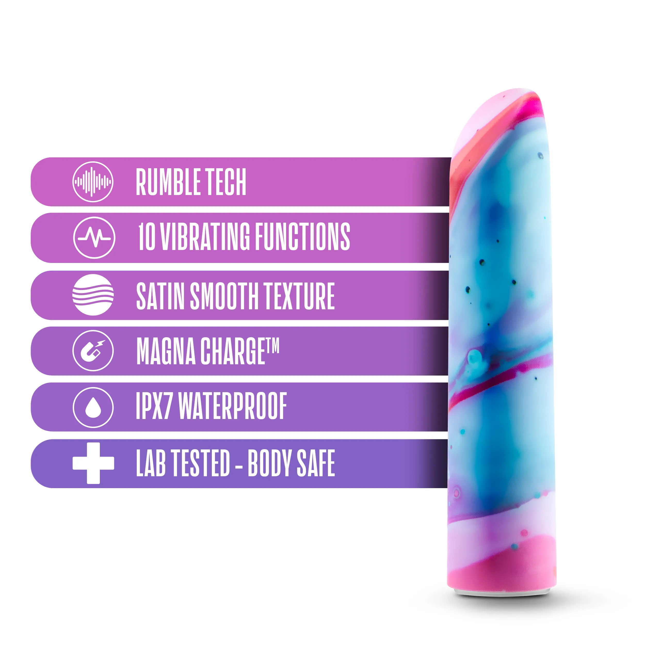 Limited Addiction By Blush® | Fascinate Power Vibe Peach Vibrator with Powerful RumboTech™ Technology
